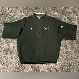 Vintage Starter New York Jets Fleece 1/4 Zip Up
